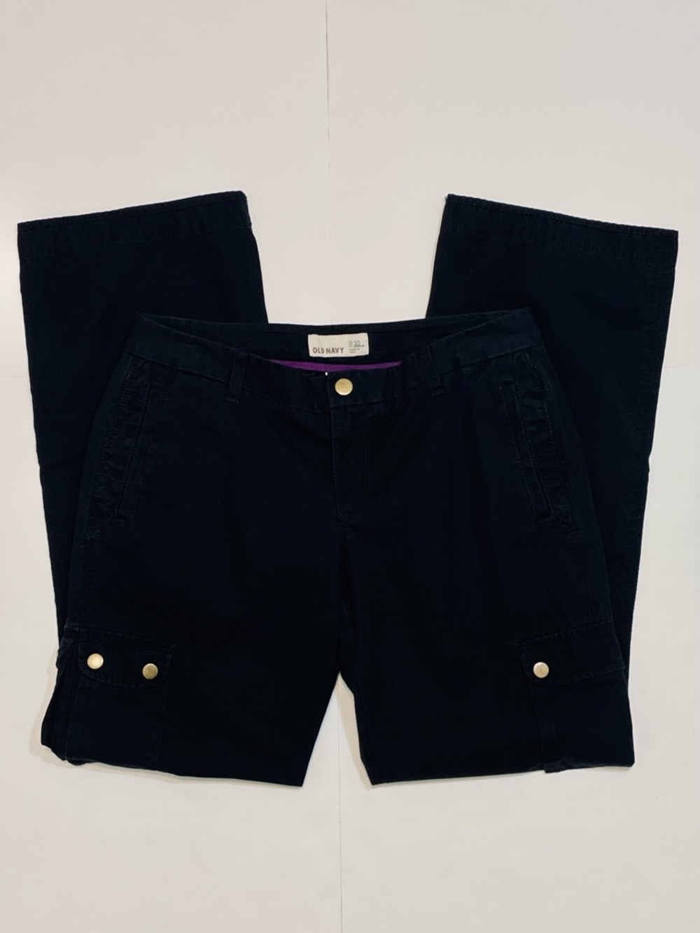 Old Navy Black Cargo Pants Size 10